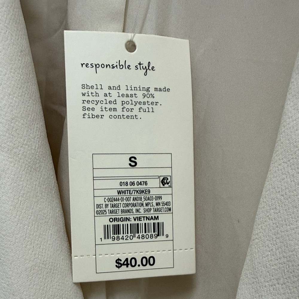 NWT Women's Cream Blazer - Picture 2 of 5